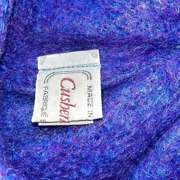 Vintage Cushendale Beret Tam Cap Mohair and Wool Women’s Blue/Purple Fitted Dead main image 5